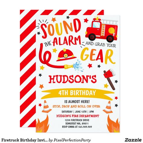 Fire Fighter Party, Fire Birthday, Fire Truck Birthday Party, Firefighter Birthday Party, Fire Theme, Fire Truck Birthday, Firetruck Birthday Party, Fireman Party, Fireman Birthday