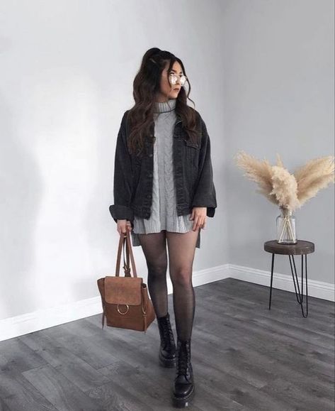 Outfit Botas, Mode Ulzzang, Trendy Fall Outfits, Causual Outfits, Looks Chic, Outfit Inspo Fall, Winter Fashion Outfits, Outfits Casuales, Cute Casual Outfits