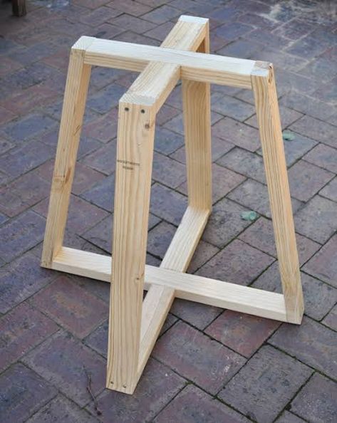 Diy Coffee Table Plans, Meja Industrial, Diy Esstisch, Diy Table Legs, Build A Farmhouse Table, Coffee Table Plans, Kursi Bar, Diy Dining Table, Diy Dining