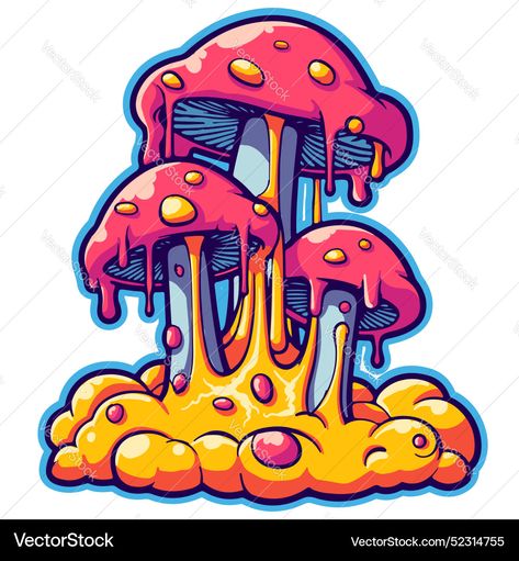 Melting Mushroom, Trippy Backgrounds, Psychadelic Art, Pink Posters, Graffiti Lettering, Cartoon Clip Art, Slime, High Res, Png Images