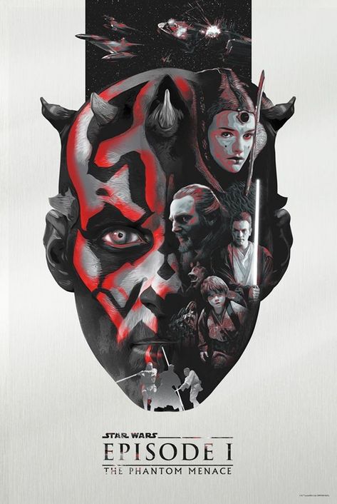 Phantom Menace, Dark Ink, The Phantom Menace, Star Wars Wallpaper, Star Wars Artwork, Star Wars Fan Art, Alternative Movie Posters, Star Wars Images, Star Wars Pictures