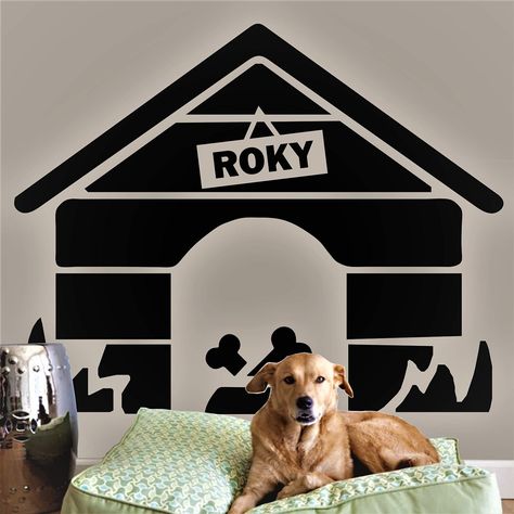 Pet Bedroom, Dog Names Unique, Funny Wine Labels, Dog Den, Doggy Daycare, Pet Decor, Dog Room, Doggie Treats, Custom Wine Labels