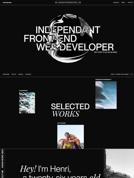 Typography Landing Page, Futuristic Website Design, Brutalist Web Design, Website Transition, Cyberpunk Website, Futuristic Web Design, Dj Portfolio, Futuristic Website, Creative Landing Page