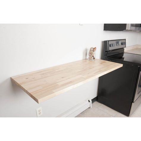 Folding Countertop, Butcher Block Bar, Butcher Block Countertops Island, Workbench Top, Coffee Counter, Folding Workbench, Types Of Countertops, Butcher Block Island, Island Countertops