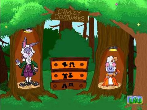 Reader Rabbit Preschool Crazy Costumes, Back In My Day, 90s Childhood, Preschool Games, The Old Days, Video Editor, Free Website, Error 404, Childhood Memories