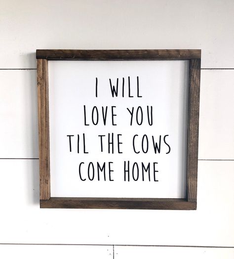 Tiny Basement, Til The Cows Come Home, Farm Nursery Theme, Farm Bedroom, Cow Nursery, Making Signs, Farmhouse Nursery, I Will Love You, Basement Bedroom