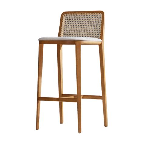 Cane Counter Stool, Wooden Bar Chair, Kursi Bar, Coffee Shop Interior Design, Coffee Shops Interior, Wood Bar Stools, Wood Stool, Bar Chair, Commercial Furniture