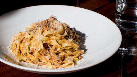 A Pasta Bolognese Recipe from Chef Karen Akunowicz of Boston’s Fox & the Knife Duck Ragu, Pasta Bolognese Recipe, Tagliatelle Bolognese, Island Restaurant, Make Your Own Pasta, Andrew Zimmern, Tuna Noodle Casserole, I Quit Sugar, Pasta Bolognese