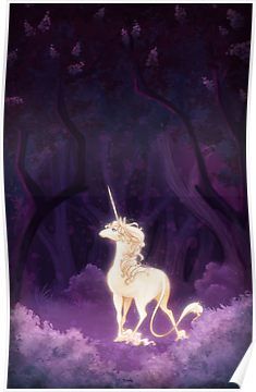 Unicorn in a Lilac Wood Poster Ipad Snap, Last Unicorn, The Last Unicorn, Unicorn Wallpaper, Unicorn Art, A Unicorn, Alam Yang Indah, Pics Art, Creature Art