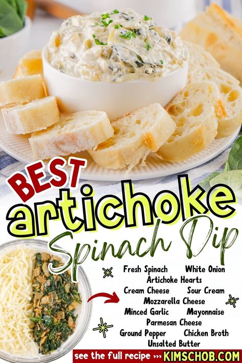 If you're in the mood for a delicious appetizer that bites back with a hint of tang, you've stumbled upon the right cheesy dip recipe. Baked Spinach and Artichoke Dip is not only a crowd-pleaser but also incredibly easy to whip up. Costco Spinach Artichoke Dip, Crockpot Spinach Artichoke Dip, Hot Spinach And Artichoke Dip, Cheesy Dip Recipes, Crockpot Spinach, Baked Spinach, Spinach Artichoke Dip Recipe, Spinach And Artichoke Dip, Crock Pot Dips