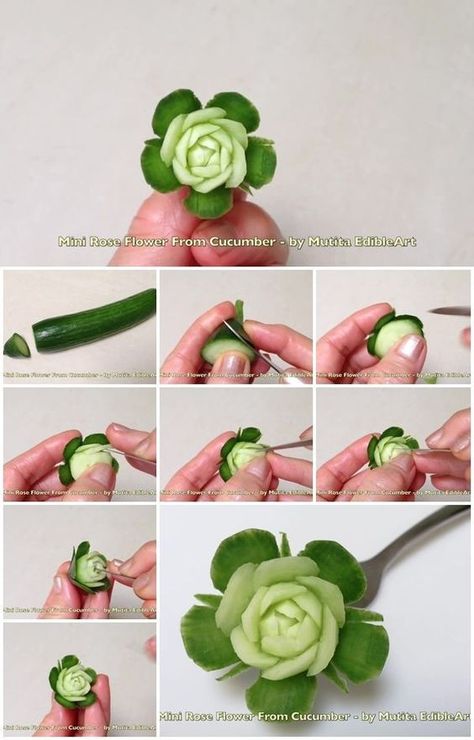 Chicken Thigh Recipe, Food Garnish, Veggie Art, Vegetable Decoration, Dandelion Jelly, Decorações Com Comidas, Fruit And Vegetable Carving, Vegetable Carving, Creative Food Art