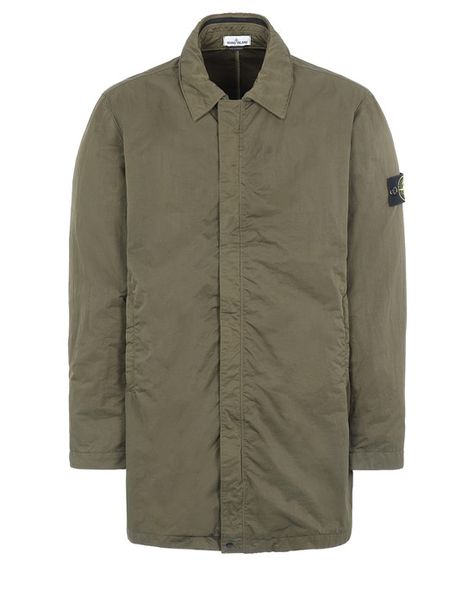 Mid Length Jacket Stone Island Men - Official Store Stone Island Store, Stone Island Badge, Stone Island Junior, Stone Island Shadow Project, Island Man, Jackets For Men, Men's Outerwear, Fabric Bags, Coats And Jackets