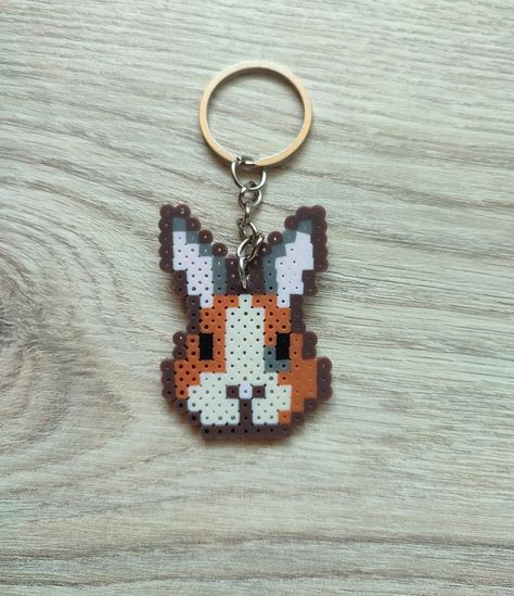 Bunny Hama Beads Pattern Perler Bead Rabbit, Hama Beads Bunny, Perler Beads Bunny, Animal Hama Beads, Perler Bunny, Bunny Perler Beads, Patrones Hama Beads Ideas, Bunny Pixel Art, Pixel Bunny