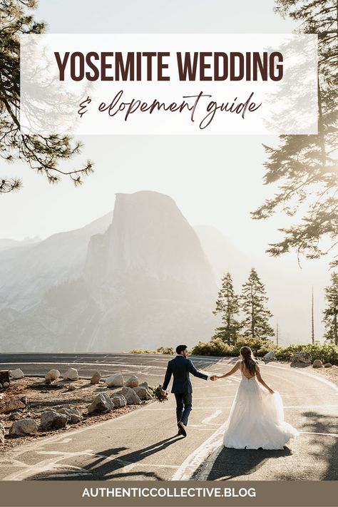 Your ultimate guide for planning a Yosemite wedding elopement. Discover the best photo and ceremony locations in Yosemite National Park, how much it costs, how to get a permit, where to stay, photographers and more! Tuolumne Meadows, Sunrise Ceremony, Yosemite Elopement, Yosemite Wedding, Elopement Planning, Beautiful Outdoor Wedding, How To Elope, Yosemite Falls, Yosemite Valley