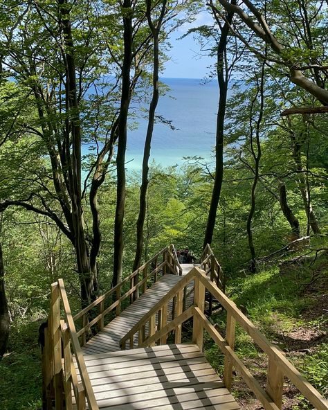 Shades of blue 🩵💙 Vacation day 2 started with a childhood memory 😍 I enjoyed the bouncy hill as much as my eight year old me 😂👧🏼 After the little jumping session we hit the road again, today towards Møns Klint where we went down all the steps and enjoyed beautiful views 🩵🌊☀️ Is Møns Klint already on your bucket list? 🩵 #mønsklint #denmark #denmark🇩🇰 #visitdenmark #exploredenmark #seaside🌊 #monsklint #childhoodmemories❤ #vacationloading #vacationlife #denmarkroadtrip Mons Klint Denmark, Billund Denmark, Mons Klint, Danish Summer, K Camp, Visit Denmark, Vacation Days, Hit The Road, Beautiful Views