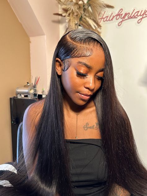 13x6 Deep Side Part Deep Side Part Wig, Doing Hair, Deep Side Part, Hair Tea, Side Parting, Side Part Hairstyles, Sew Ins, Be Consistent, Side Part