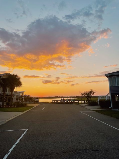 Wrightville Beach, North Carolina sunsets are hard to beat. Beach North Carolina, Carolina Beach, Beach Sunset, From Home, North Carolina, Quick Saves, Nature