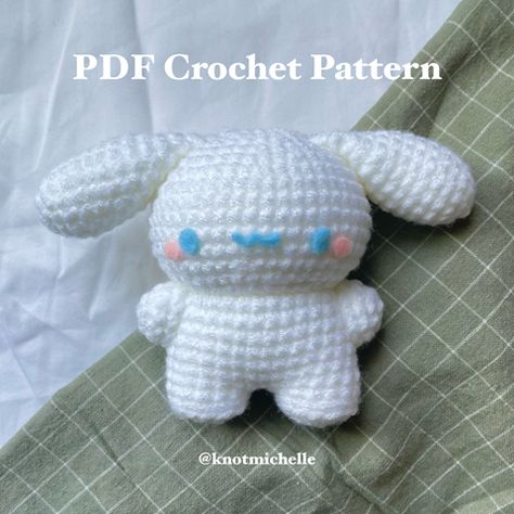 Puppy Crochet Pattern, Puppy Crochet, Beginner Friendly Crochet, White Puppy, Unique Tools, Pink Felt, White Puppies, Stitch Marker, Yarn Sizes