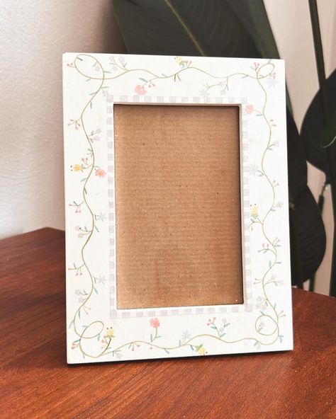 Woven Roots | Online flea market | Home decor, clothes, & accessories | Picture Frame Aesthetic, Floral Picture Frame, Galaxy Stuff, Painted Picture Frames, Thanks For Shopping, Star Paper, Product Ideas, Frame Painting, Aesthetic Bedroom