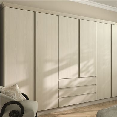 Knebworth Wardrobe Doors - Handleless Bedroom Doors Modern Closet Door Handles, Inbuilt Handles In Wardrobes, Wardrobe Without Handle, Concealed Handles Wardrobe, Hinged Wardrobe Designs, Handleless Wardrobe Doors, Wardrobe Handles Ideas, Full Wall Wardrobe, Handleless Wardrobe