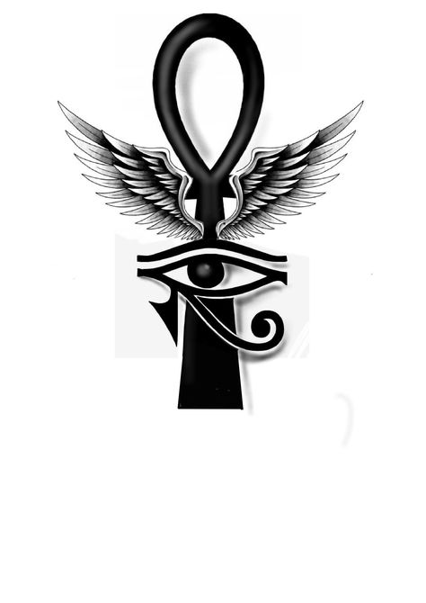 Pharaonic Tattoo, Tattoos Egypt, Anubis Symbol, Ankh Tattoo Design, Eye Of Ra Tattoo, Egyptian Eye Tattoos, Ankh Tattoo, Horus Tattoo, Eye Tattoos