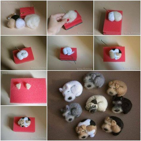 DIY Cute Craft Step by Step Tutorials Diy Step By Step, Pinterest Crafts, Craft Images, Needle Felting Tutorials, Diy And Crafts Sewing, Diy Craft Tutorials, Felting Tutorials, Craft Wedding, Crafts For Girls