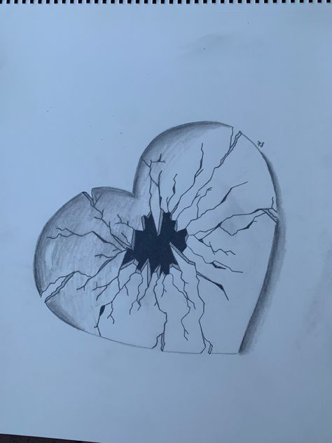 Shattered Glass Heart Drawing, Shattered Glass Heart Tattoo, Shattered Glass Art Drawing, Broken Hearts Painting, Heart Of Glass Tattoo, Broken Sketching, Shattered Glass Drawing, Glass Heart Drawing, Drawing Cracks