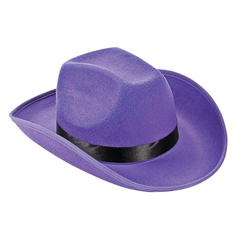 Purple Cowboy Hat, Classy Bachelorette Party, Spirit Gear, Festival Necklace, Spirit Clothing, Country Fair, Cowgirl Costume, Backyard Barbecue, Cowgirl Hats