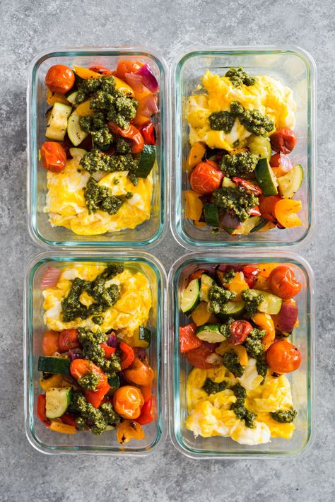 Carb And Protein Breakfast, Veggie Heavy Breakfast, Breakfast Power Bowl Eggs, Meal Prep Veggies Roasted Vegetables, High Protein Breakfast Bowls Meal Prep, Meal Prep Eggs Breakfast, Eggs And Veggies Breakfast, Scrambled Eggs With Veggies, Protein Carb Veggie Breakfast