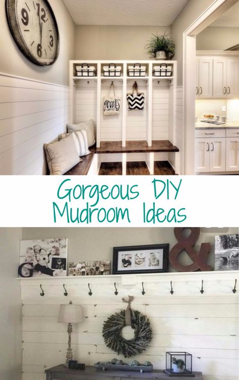 Laundry Room Drop Zone Ideas, Laundry Room Cubbies, Built In Drop Zone, Drop Zone Entryway, Diy Drop Zone, Diy Mudroom Ideas, Drop Zone Ideas Entryway, Entryway Drop Zone, Kitchen Clutter Solutions