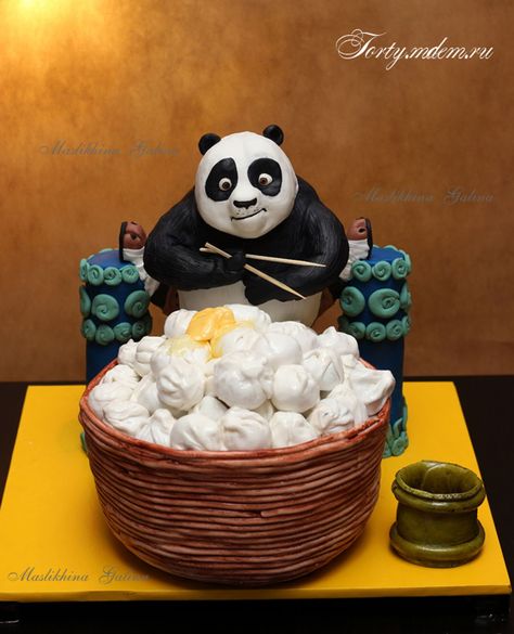 Kung Fu Panda Cake Ideas, Kung Fu Panda Birthday Cake, Kung Fu Panda Birthday Party, Kung Fu Panda Cake, Football Cake Design, Kung Fu Panda Party, Panda Birthday Cake, Panda 3d, Panda Cake