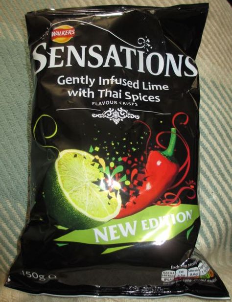 FOODSTUFF FINDS: #Walkers #Sensations Gently Infused #Lime With #Thai #Spices (Sainsburys) [By @Cinabar] #Crisps #Chips Salt Chilli Chips, Filipino Snacks Chips, Sensations Crisps, Lays Chips Packaging, Masala Chips Kenyan, Walkers Crisps, Thai Spices, Lays Chips, Wedding Illustration