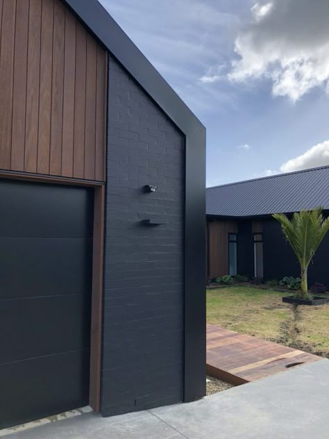 Exterior Inspiration from Urban Homes House Exterior Cladding, Scandinavian Exterior, South Auckland, Scandinavian Exterior Design, Urban Homes, Brick Cladding, House Cladding, Bay Of Plenty, Bungalow Exterior