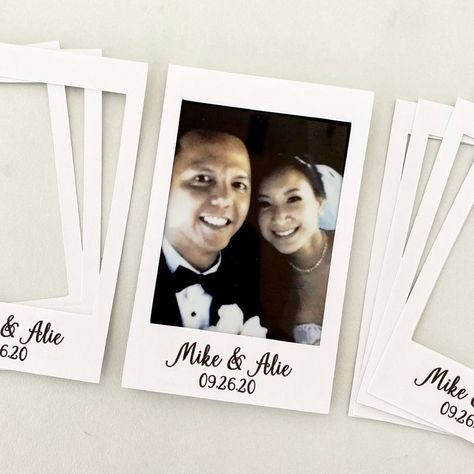 InstaStick Personalized stickers for instax film party favors | Etsy Quince Favors, Sticker Frame, Instax Frame, Film Party, Polaroid Wedding, Marble Sticker, Mini Polaroid, Instax Film, Party Favors Wedding