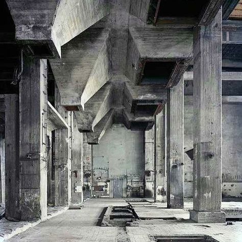 Berghain. Studio karhard converts an old heating plant into a club in Berlin Germany. 2004 . #concrete #architecture #berlin #germany #design #art #sculpture #berghain #techno by the.concrete.project Brutalist Structure, Neo Brutalism, Brutalist Interior, Industrial Age, Brutalism Architecture, Magic Places, Concrete Interiors, Concrete Architecture, Damir Doma