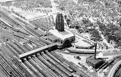 Buffalo Central Terminal, Art Deco New York, Abandoned Train Station, New York Central Railroad, Old Steam Train, Railroad Art, Train Posters, Old Train Station, New York Architecture