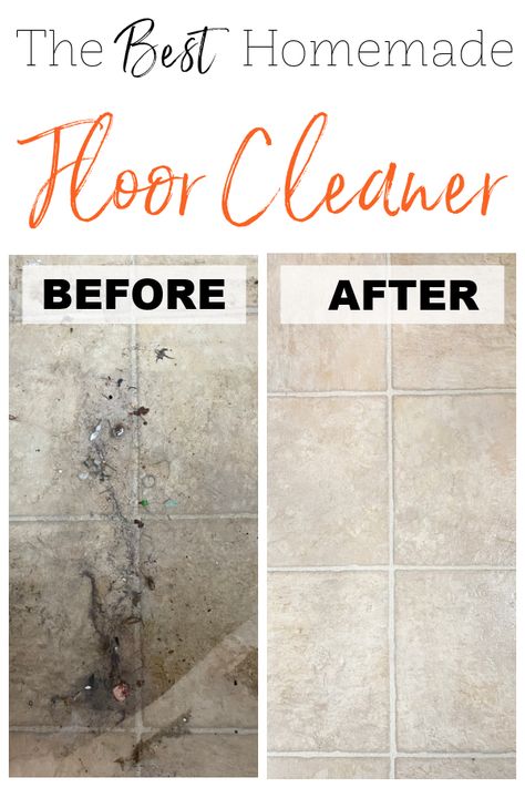 The Best Homemade Floor Cleaner! This floor cleaner recipe is easy to make, requiring only two ingredients. And there is no need to rinse. Natural Tile Floor Cleaner, Linoleum Cleaner, Homemade Floor Cleaner, Clean Linoleum Floors, Sal Suds, Heavy Duty Floor Cleaner, Best Floor Cleaner, Floor Cleaner Recipes, Homemade Floor Cleaners