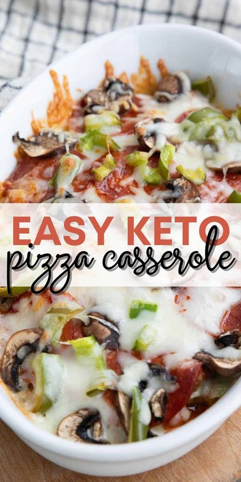 This Easy Pizza Casserole has all the flavor of your favorite takeout with almost none of the carbs Crustless pizza is low carb ketofriendly and glutenfree And it really satisfies those cravings  #ketomexico #weightloss #ketogirl #paleo #ketolife #christmas #ketoresults #healthychoises #cookwithketo Keto Low Calorie Recipes, Pizza Bowls Low Carb, Low Carb Supper, Low Carb Pizza Bowl, Crustless Pizza Bake, Keto Pizza Bowl, Gluten Free Pizza Casserole, Soft Meals, Gluten Free Low Carb Recipes