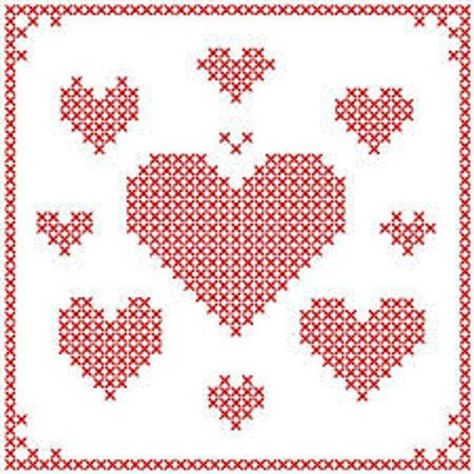 Bird Template, Embroidery Hearts, Cross Stitch Letters, Just Cross Stitch, Cross Stitch Patterns Flowers, Cross Stitch Heart, Pixel Art Pattern, Creation Couture, Simple Cross Stitch