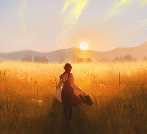 Digital Art Insta Pfp, Lone Wanderer, Environment Concept Art, Anime Scenery Wallpaper, Small Paintings, Anime Poses, Art Background, Scenery Wallpaper, Anime Scenery