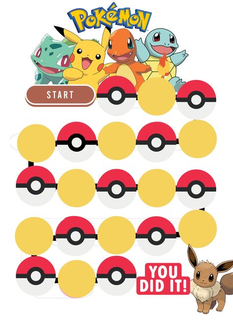 Pokemon Reward Chart, Star Chart For Kids, Reinforcement Chart, Reward Chart Template, Kids Therapy, Minion Stickers, Table Activities, Flisat Table, Printable Reward Charts