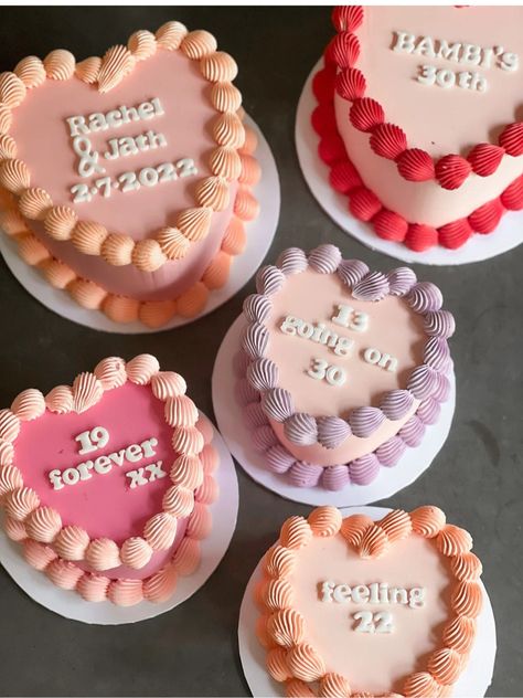 Vintage Cake Birthday, 22 Cake, Heart Cake Design, Cupcake Cream, Feeling 22, Heart Cakes, Cake Photography, Cake Delivery, Cake Business