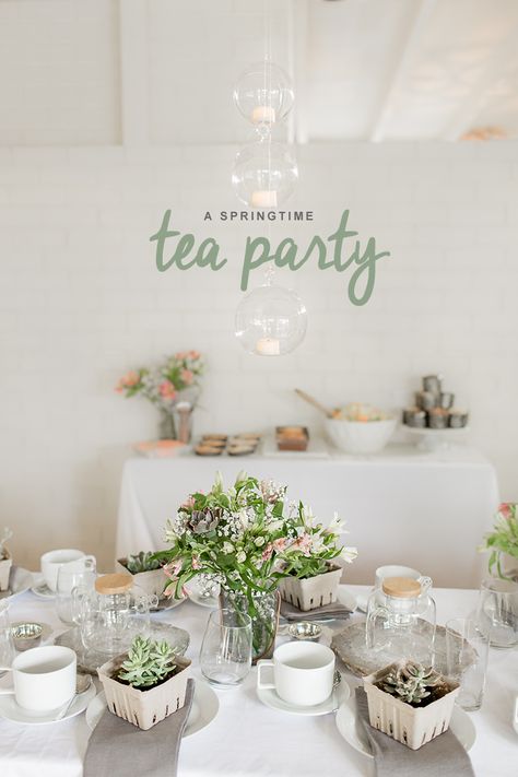 So like I mentioned last Friday, my friend Jessica and I hosted a super fun tea party event for our local blogger friends last weekend. Modern Tea Party, Spring Tea Party, Spring Bridal Shower, Spring Tea, Tea Party Decorations, Kids Party Food, Bridal Shower Food, Tea Party Bridal Shower, Shower Food