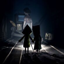 Six And Mono, Mono Little Nightmares, Nightmares Artwork, Little Misfortune, Nightmares Art, Little Nightmares Fanart, Little Nightmares, Scary Games, Survival Horror Game