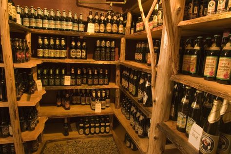 The Brothers Beer: How & Why To Start A Beer Cellar. PERFECT for our old bomb shelter in the basement. ;-) Home Made Beer, Beer Room, Beer Cellar, Cellar Ideas, Root Cellar, Home Brewing Beer, Micro Brewery, Hard Cider, Brew Pub