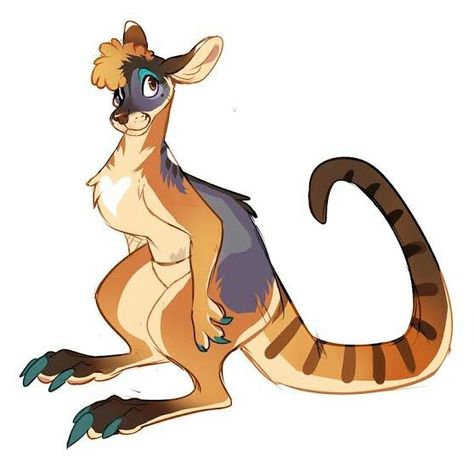 Fantasy Fauna, Kangaroo Drawing, Anthro Art, Roblox Game, Animal Doodles, Characters Design, Animal Drawing, Creature Drawings, Animal Patterns