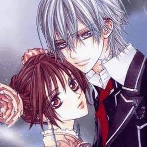 Yuuki x Zero // Vampire knight Zero And Yuki, Zero Vampire Knight, Yuki And Zero, Vampire Knight Zero, Dengeki Daisy Manga, Vampire Knight Yuki, Yuki Kuran, Matsuri Hino, Kaname Kuran