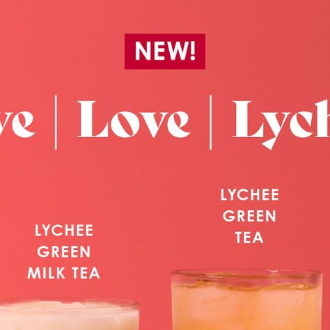 Introducing our NEW Lychee Drinks 🧡

Our new Lychee Green Milk Tea and Lychee Green Tea are both refreshingly sweet, made with chunks ... | Instagram Lychee Tea, Lychee Fruit, Jasmine Green Tea, Bakery Cafe, Milk Tea, Drinking Tea, Green Tea, Milk, Cafe