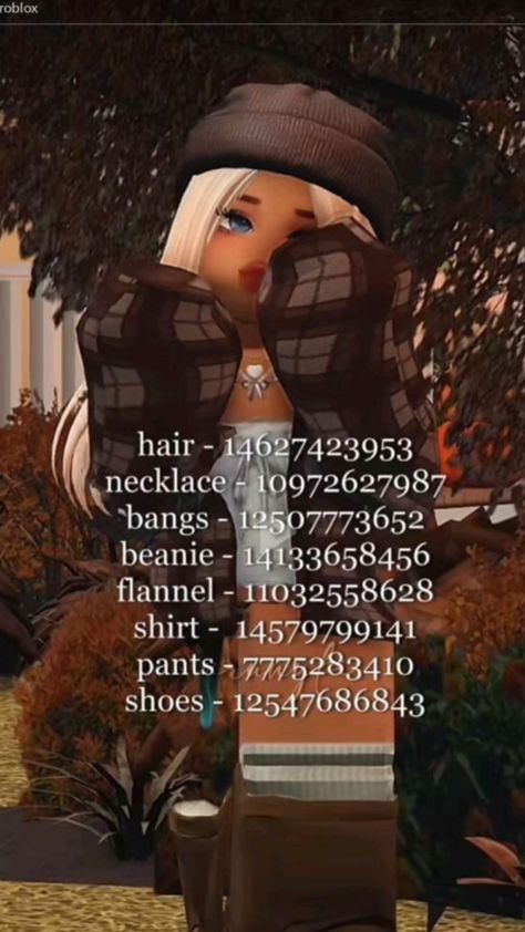 Here is a code x this isent mine credit: Blooming_Flowerss #berryavenue #brookhaven #bloxburg #roblox #codes Berry Avnue Girl Outfit Codes, Farm Girl Outfits, Cute Fall Fits, Bloxburg Outfits, Clothing Codes, Fall Girl, Bloxburg Ideas, Roblox Animation, Girl Code