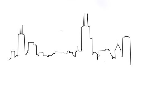 Skyline Tattoo Ideas, Chicago Skyline Drawing, Chicago Skyline Tattoo, Monogram Tattoo, Skyline Tattoo, Skyline Drawing, Chicago Tattoo, Chicago Pride, Tattoo Off